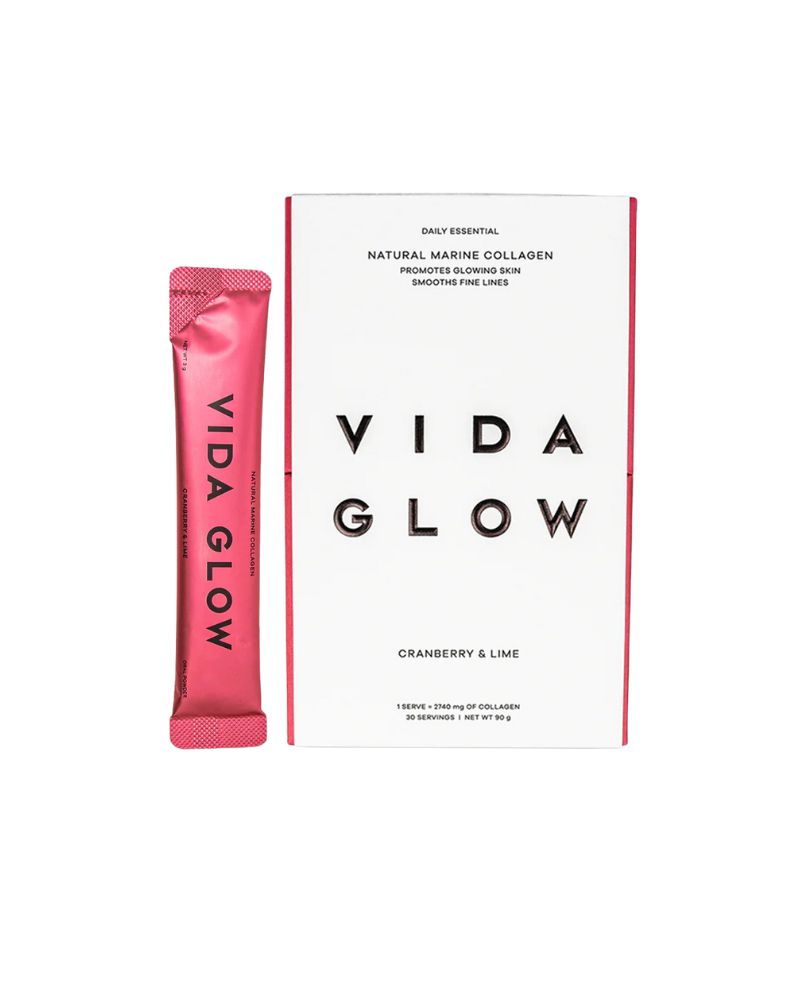 Vida Glow Natural Marine Collagen Cranberry & Lime Sachets