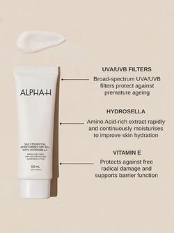 Alpha-H Daily Essential Moisturiser SPF50+ With Hydrosella