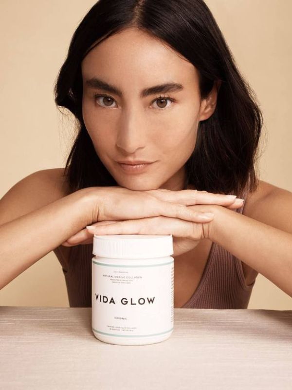 Vida Glow Natural Marine Collagen Powder 90g Tub - Original