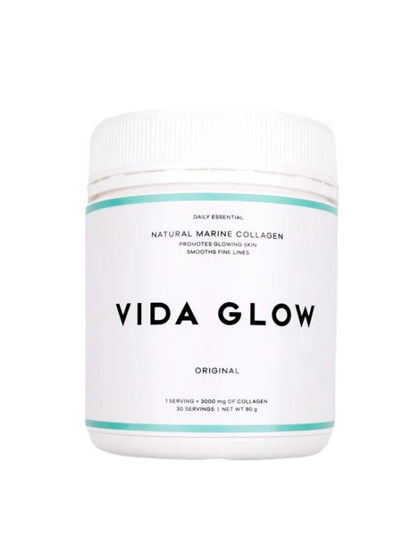 Vida Glow Natural Marine Collagen Powder 90g Tub - Original