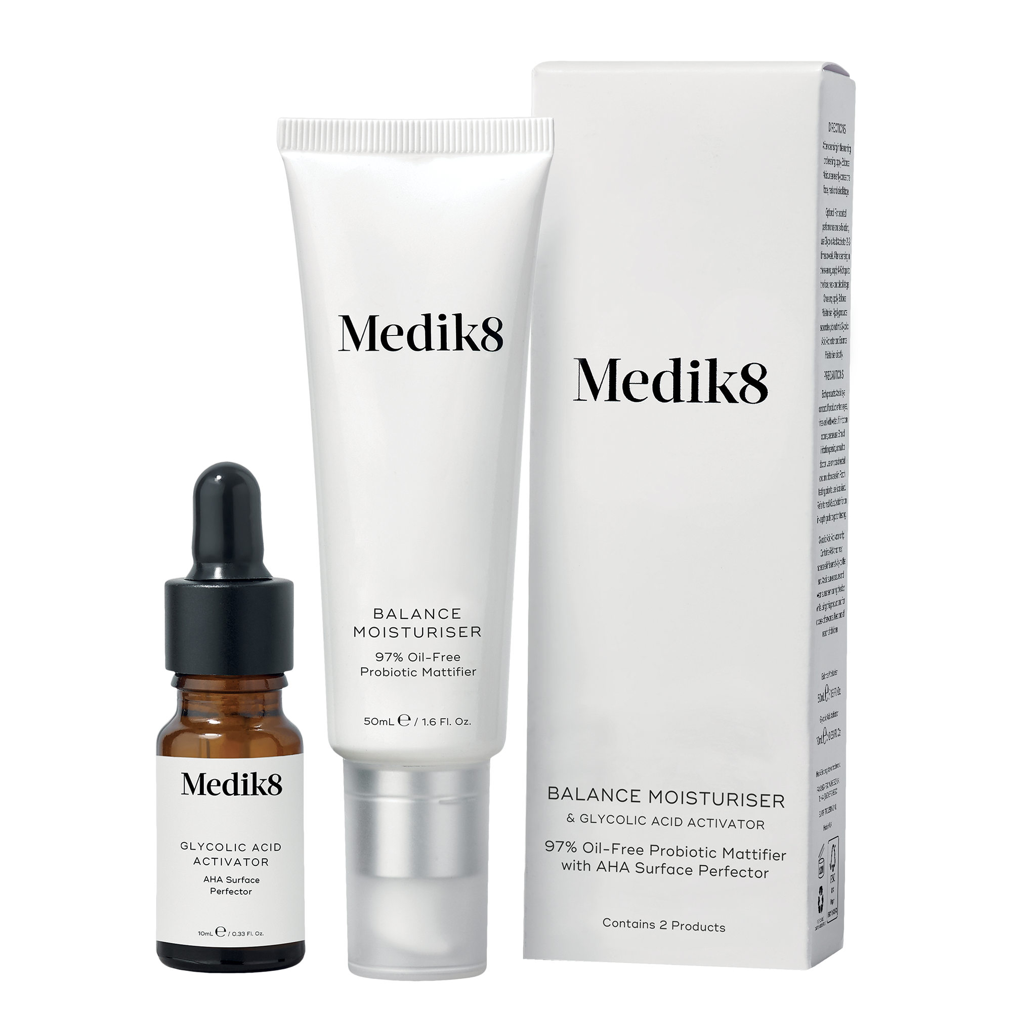 Medik8 Balance Moisturiser & Glycolic Acid Activator