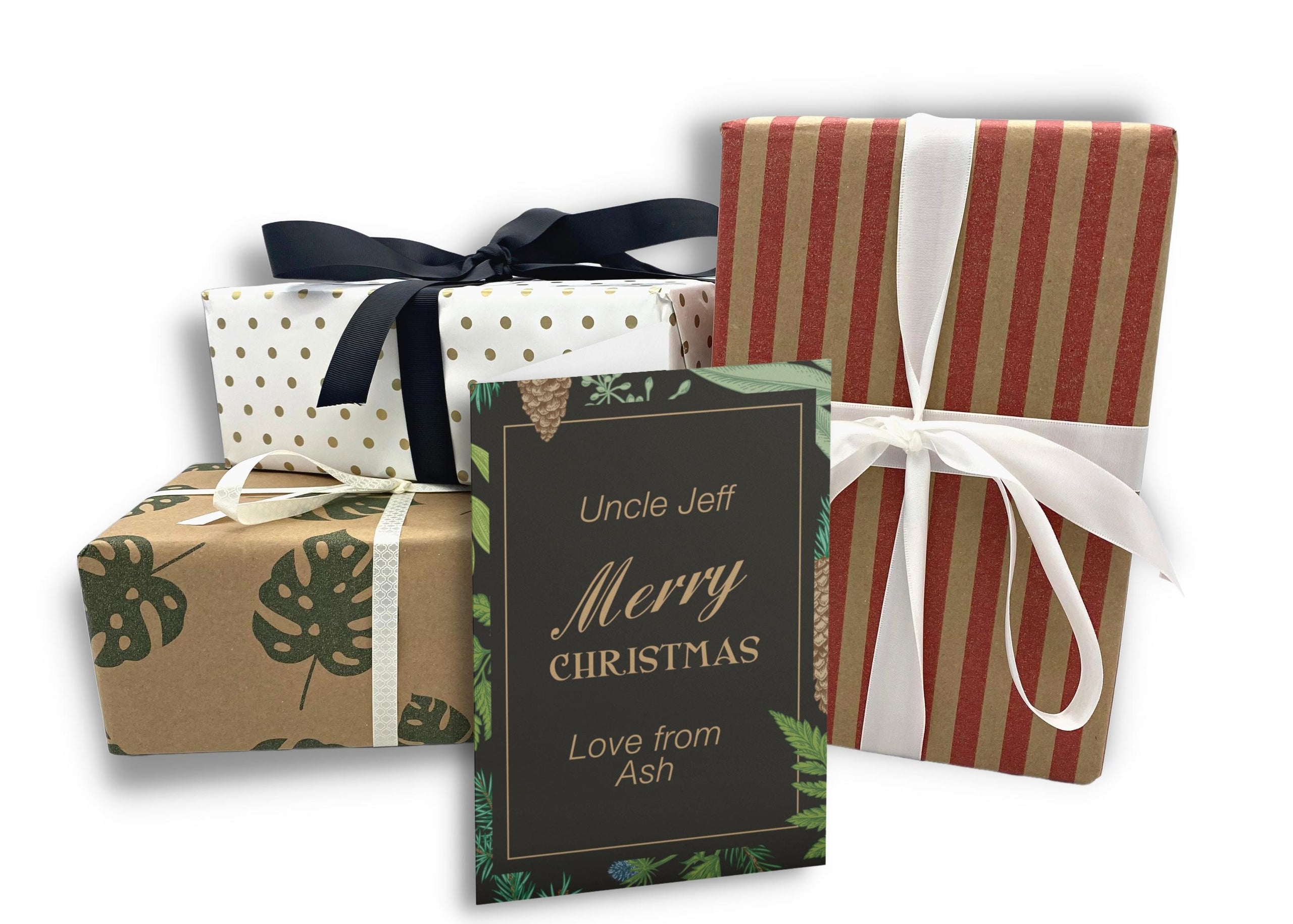 Christmas Personalised Card + Gift Wrap